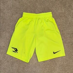 Nike kids Neon Yellow Performance Shorts